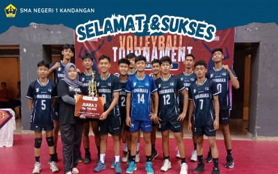 Sukses, Tim Bola Voli Putra SMA Negeri 1 Kandangan Raih Juara 3 Volleyball Tournament Himawari Cup 2025
