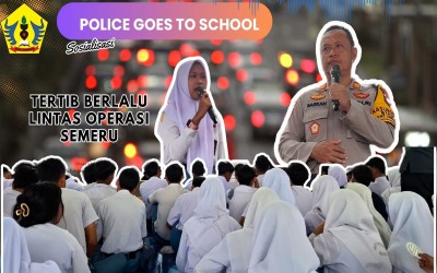 Police Goes to School: Sosialisasi Tertib Lalu Lintas Semeru 2025 di SMA Negeri 1 Kandangan